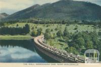 The wall, Maroondah Dam, near Healesville