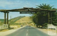 Memorial Archway, Great Ocean Road, near Lorne. The arch was replaced after the Ash Wednesday bush fires in 1983