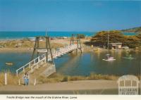 Trestle bridge at the mouth of the Erskine River, Lorne