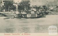 Steamer Invincible at Mildura, 1909