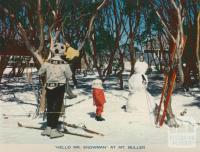 Hello Mr Snowman at Mount Buller, 1974