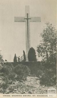 Cross, Showing Sword, Mount Macedon, 1949