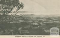 Panorama from Camel's Hump, Mount Macedon, 1949