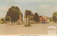 Soldiers' Memorial and Post Office, Myrtleford, 1953