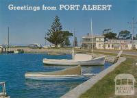 Port Albert showing the views of the historical hotel, 1981