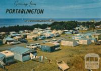 Overlooking the camping ground, Portarlington, 1974