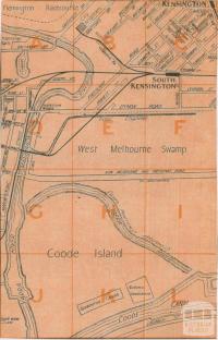 Map of Coode Island, 1936