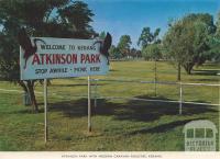 Atkinson Park with Modern Caravan Facilities, Kerang, 1975