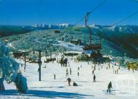 Looking across Bourke Street to part of the village, Mount Buller