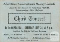 Concert, the Olinda Hall