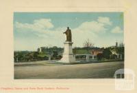 Fitzgibbon Statue and Yarra Bank Gardens, Melbourne