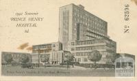 1942 Souvenir Prince Henry Hospital, St Kilda Road, Melbourne