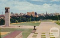 Melbourne from the Shrine of Remembrance