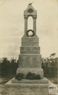 Templestowe WWI war memorial