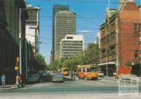 Former Melbourne Tram and Omnibus Company, left, Bourke Street, Melbourne