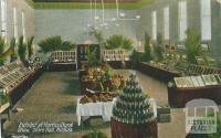 Exhibit at horticultural show, Shire Hall, Mildura