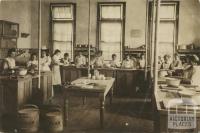 Cookery class, Warrnambool High School c1910