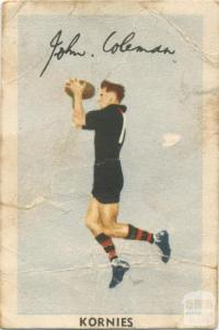 John Coleman, Essendon Football Club, Kornies Card