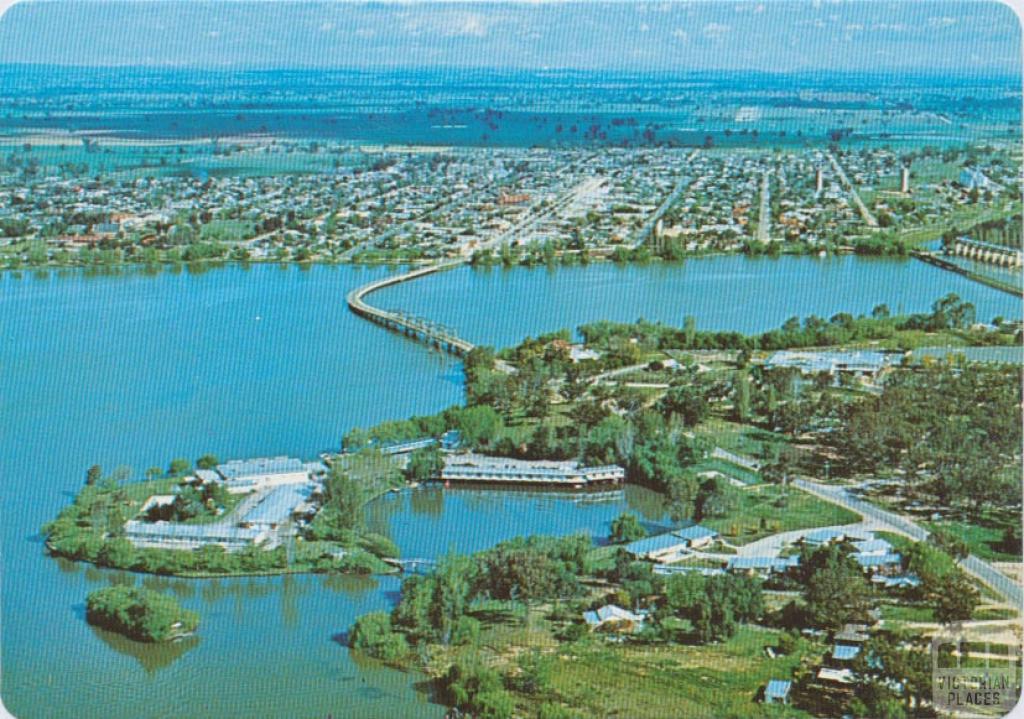 Aerial view, Yarrawonga - Mulwala