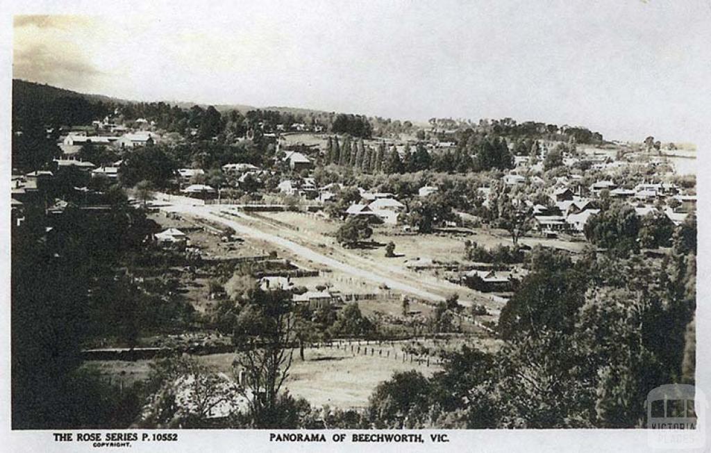 Panorama of Beechworth, c1910