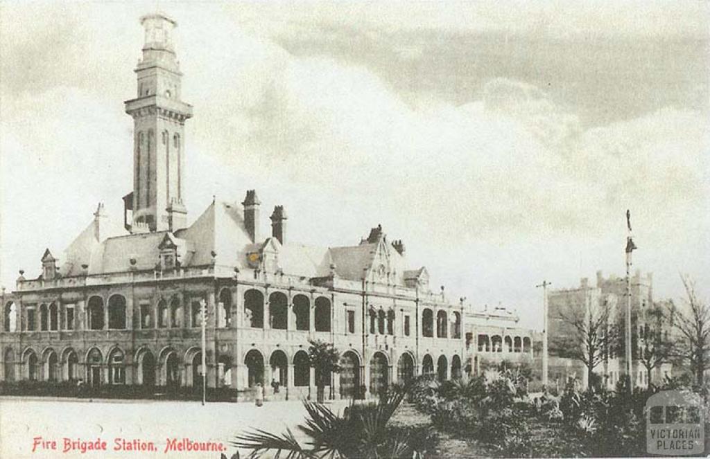 Fire Brigade Station, East Melbourne, c1908