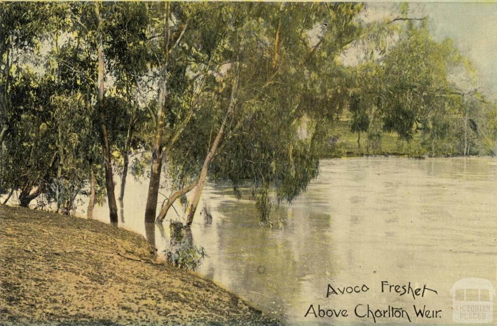 Avoca Freshet, Above Charlton Weir