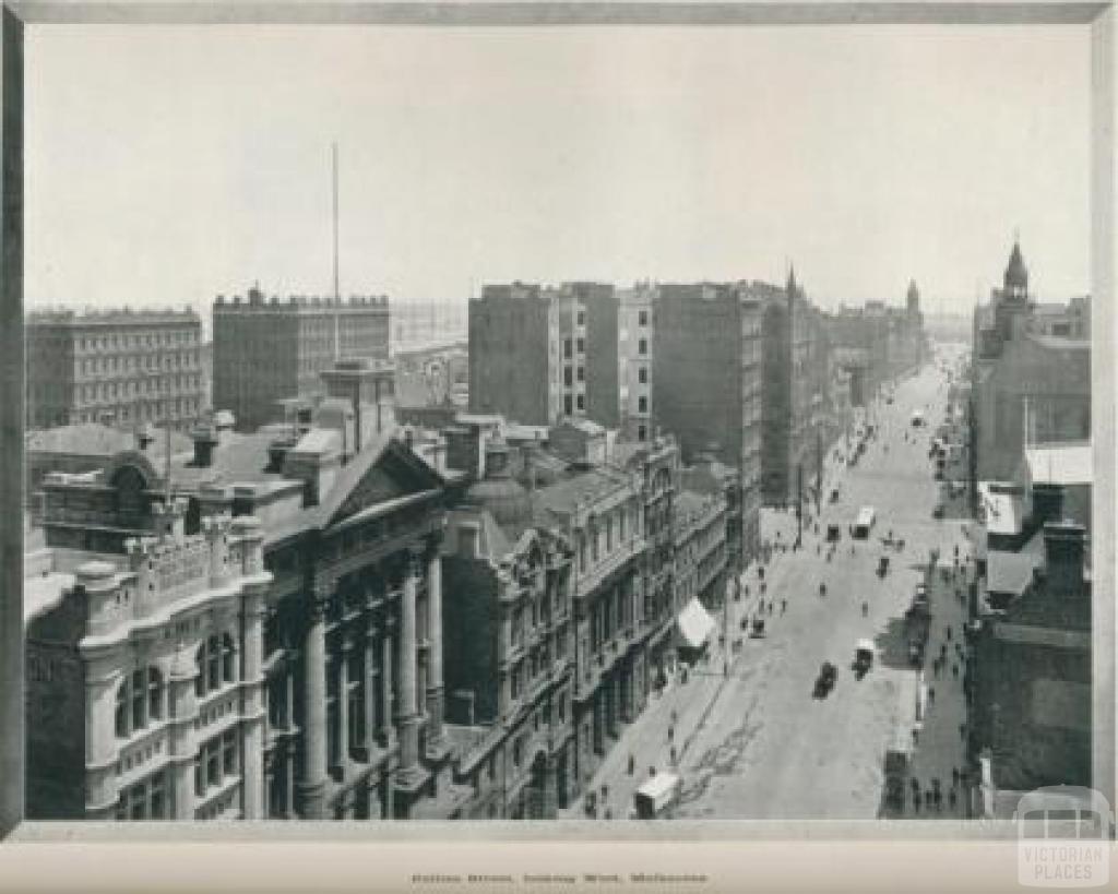 Collins Street, looking West, Melbourne, 1918