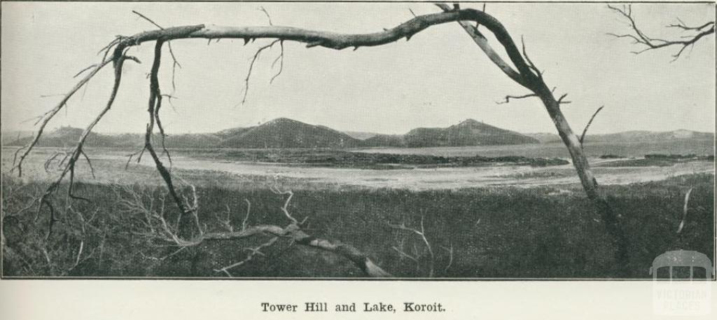 Tower Hill and Lake, Koroit, 1918