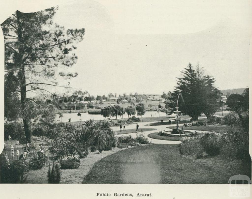 Public gardens, Ararat, 1918