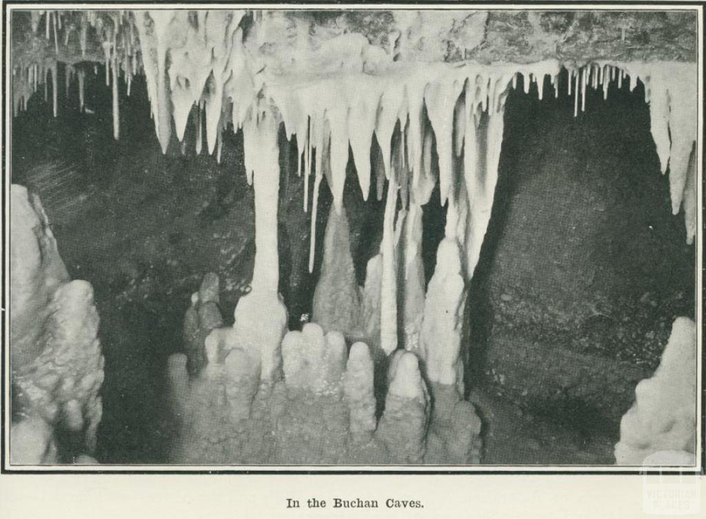 In the Buchan Caves, 1918