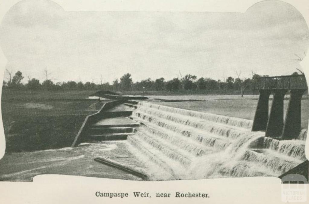 Campaspe Weir, near Rochester, 1918