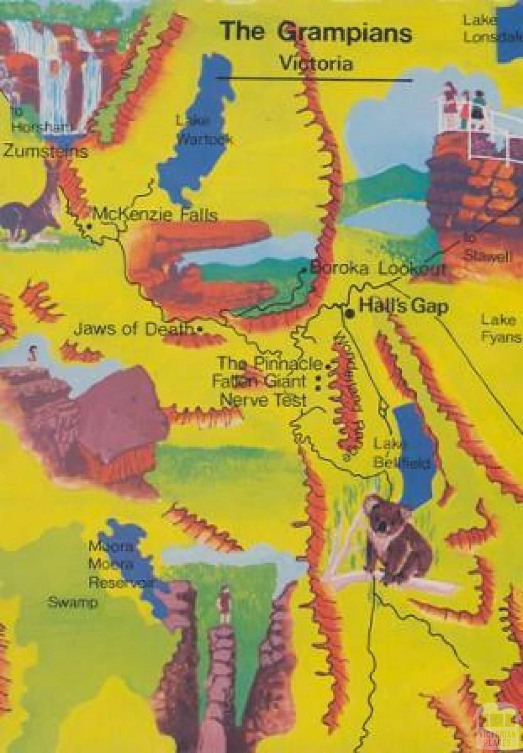 Map of the Grampians