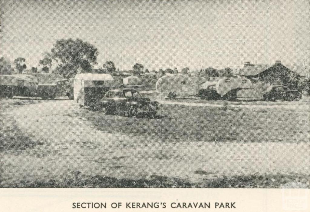 Section of Kerang's Caravan Park, 1950