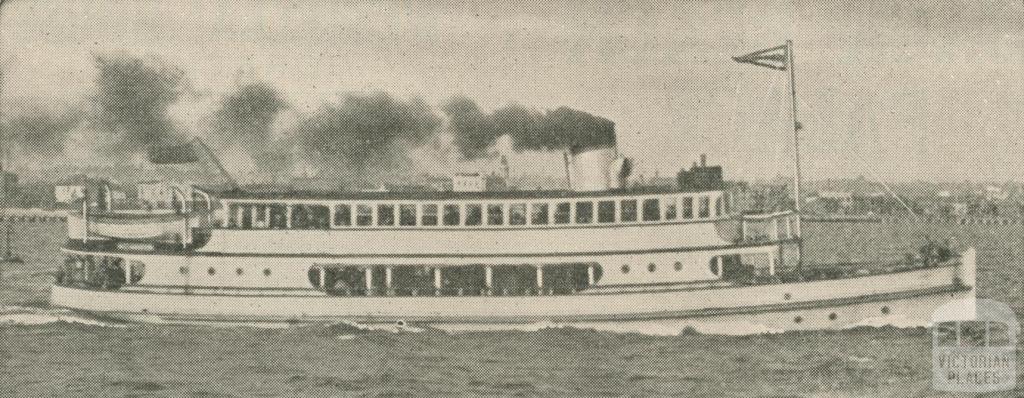 S.S. Sorrento Melbourne's Luxury Bay Cruise Ship, Sorrento, 1947-48