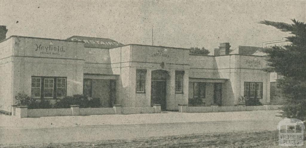 Heyfield Private Hotel, 1947-48