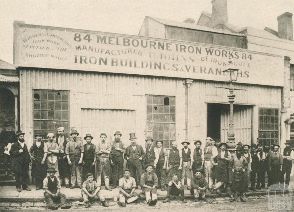 Johns & Waygood workshop, 84 Flinders Lane, Melbourne, 1876