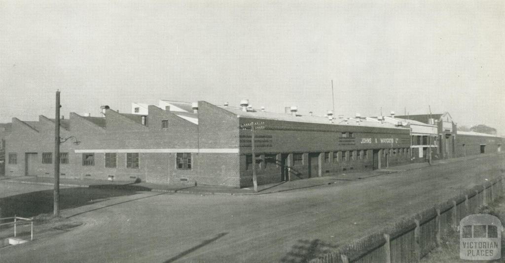 Johns & Waygood, Munitions annexe and steel store, South Melbourne, 1956