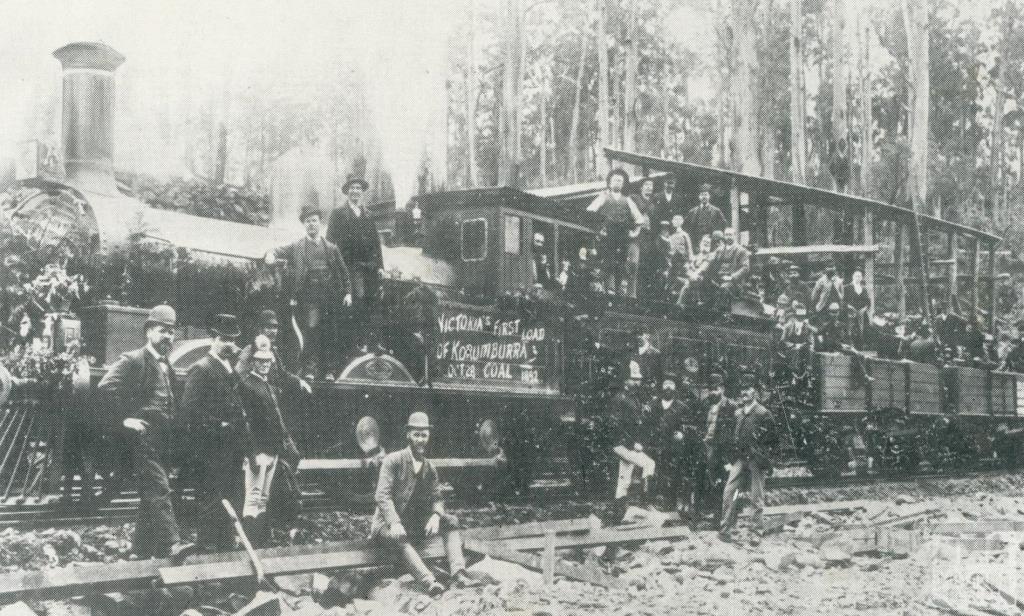 First train load of Korumburra coal to Melbourne, 1892