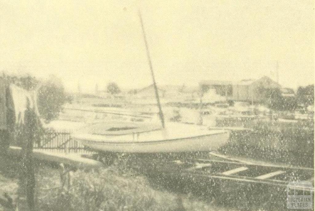 Allnutt Boat Builders, William Street, Mordialloc, 1938