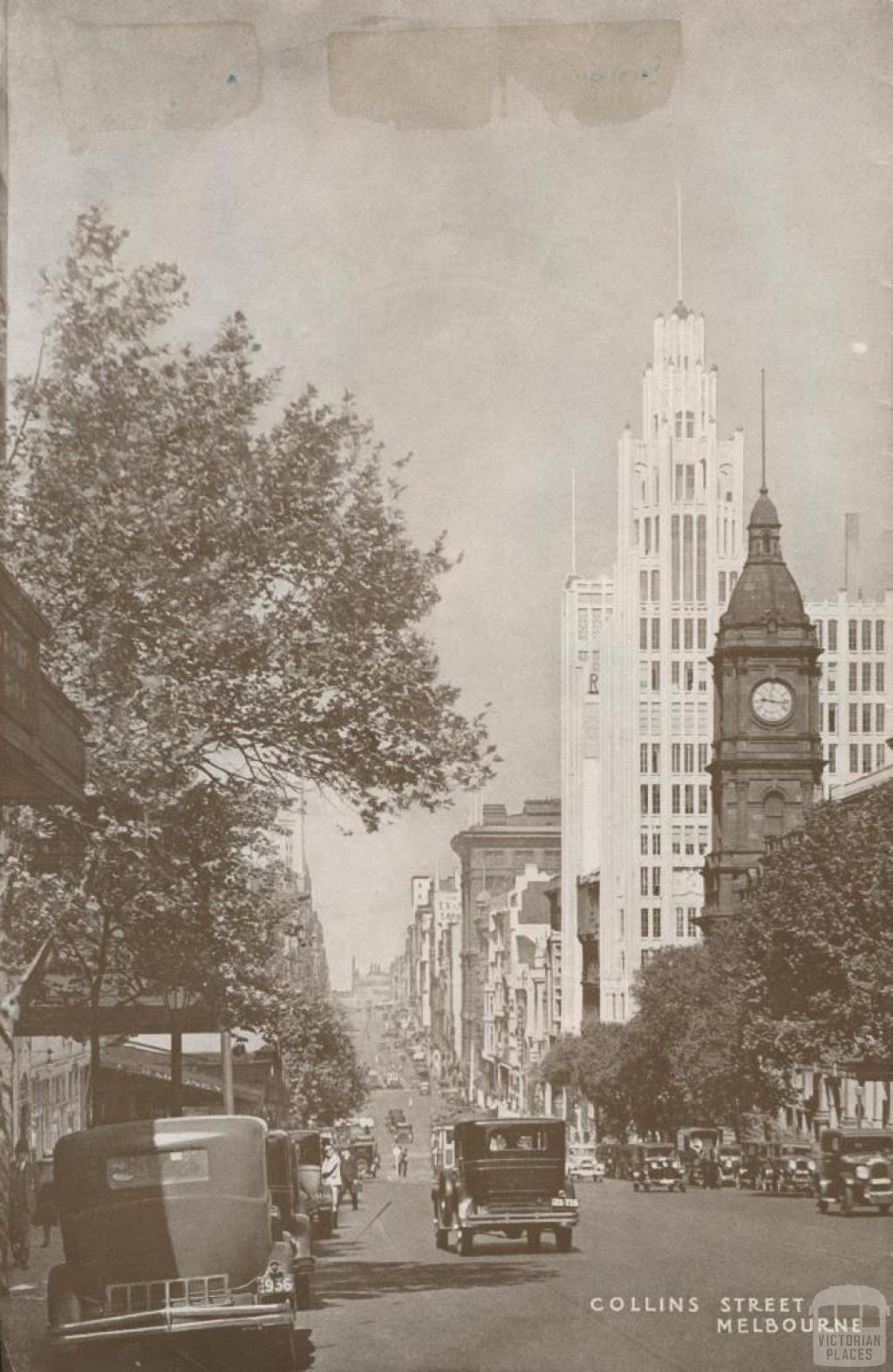 Collins Street, Melbourne, 1934