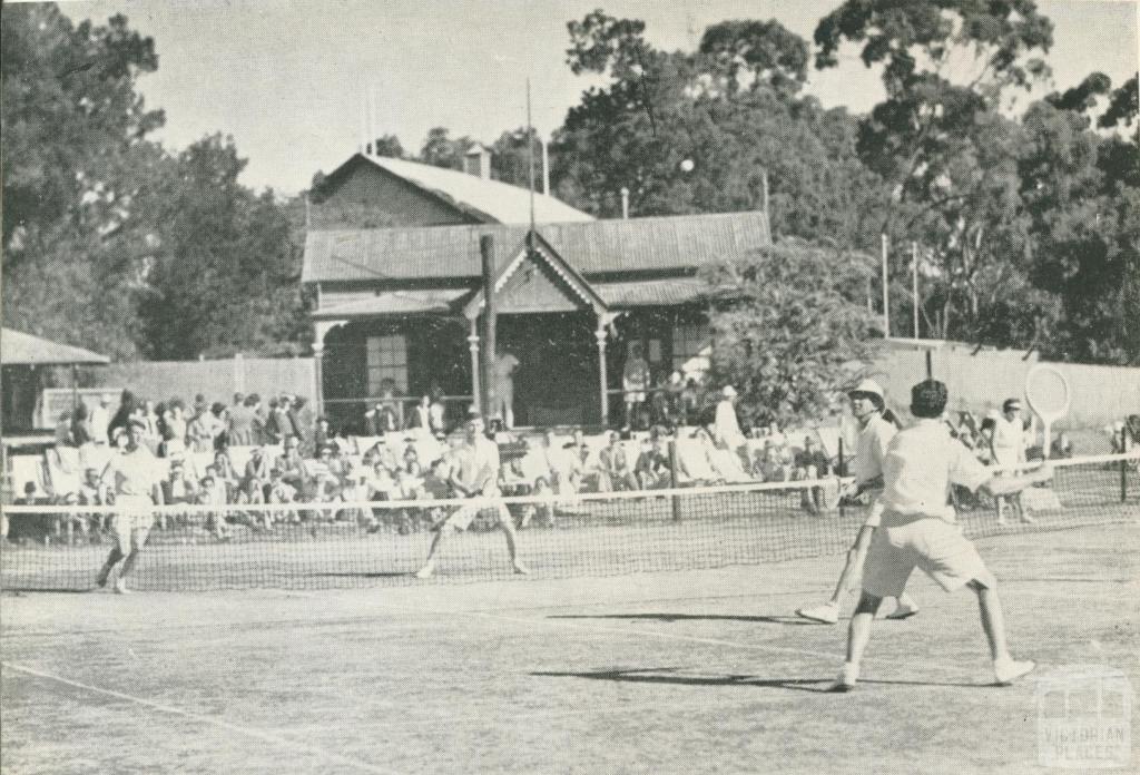 Tennis Club, Victoria Park, Echuca, 1950