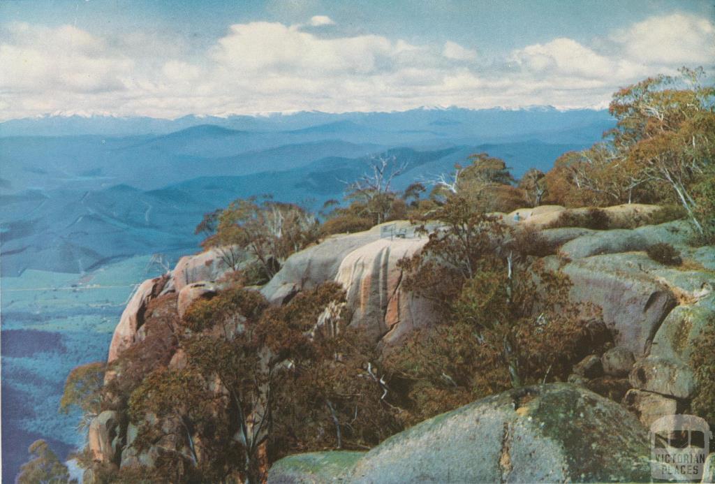 Panorama from Echo Point, looking across the Buckland Valley, c1960