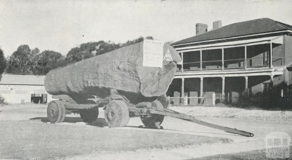 Log Buggy at Hopwood's Bridge Hotel (1858), 1968