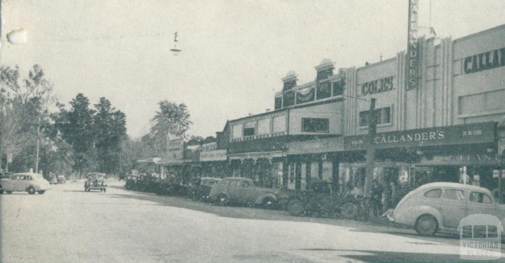 Main Street, Wangaratta, 1951