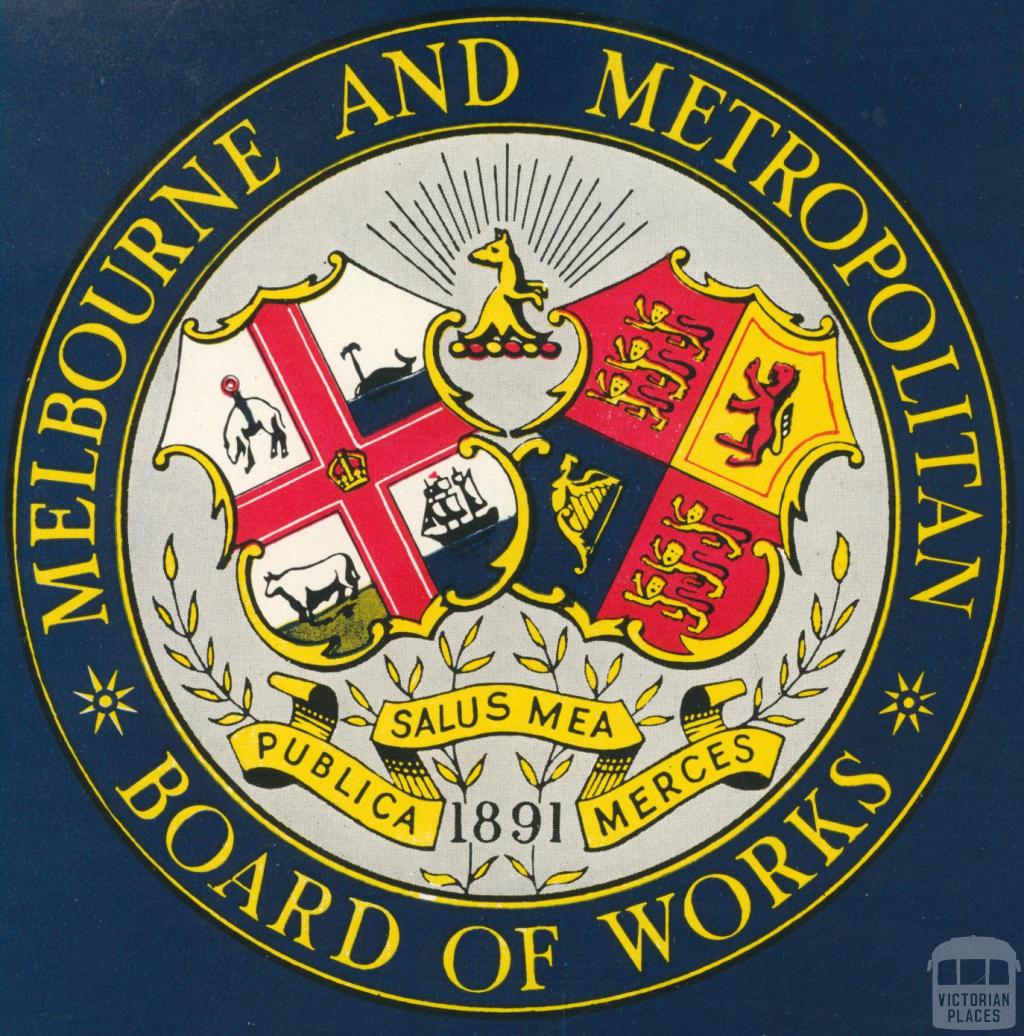 Melbourne and Metropolitan Board of Works Crest, 1955