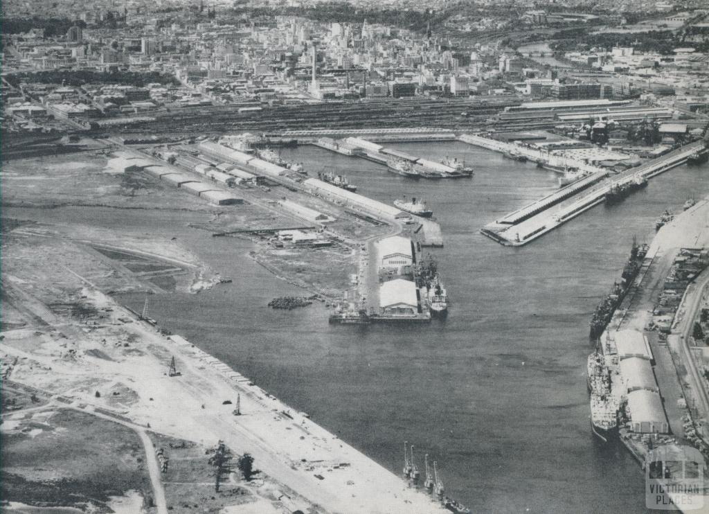 Victoria Dock, Port of Melbourne, 1958