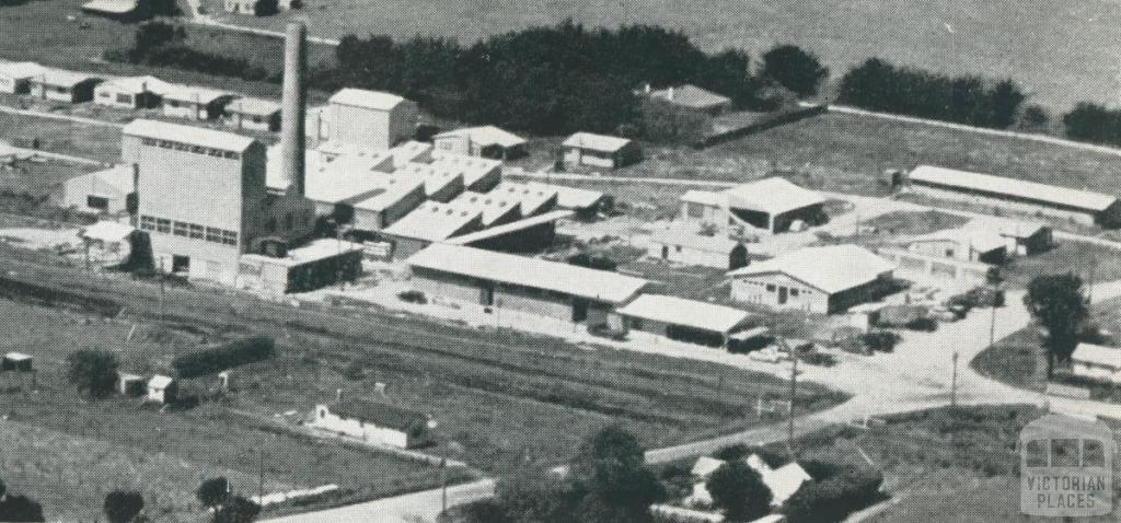 British United milk products factory, Toora, 1955