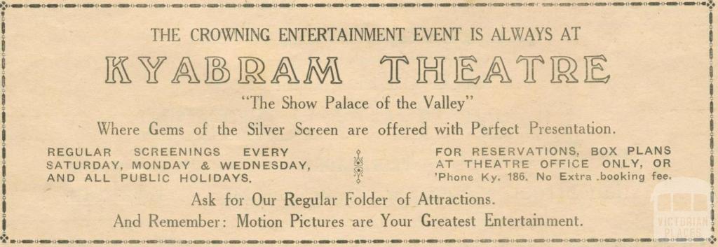 Kyabram Theatre, 1945