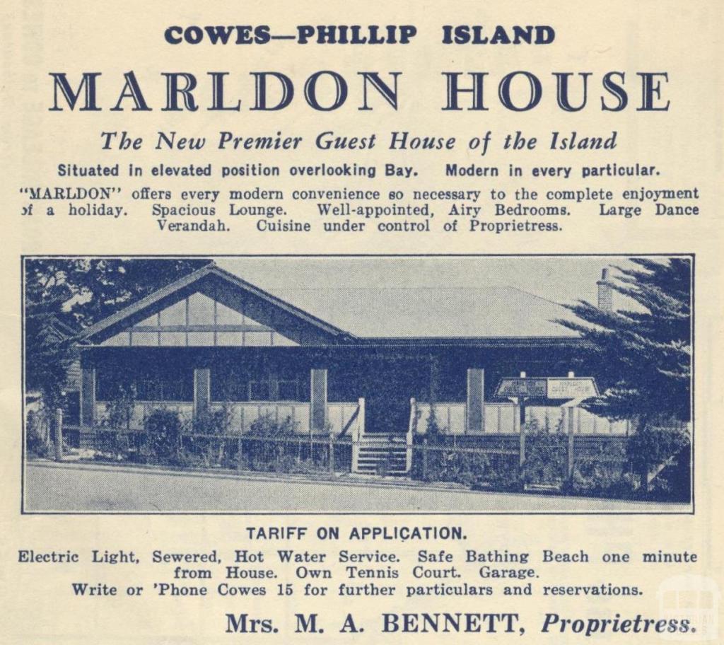 Marldon House, Cowes, 1949