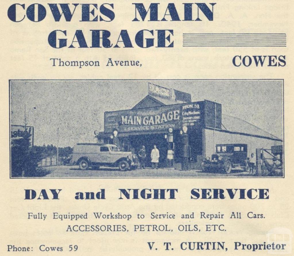 Cowes Garage, 1949